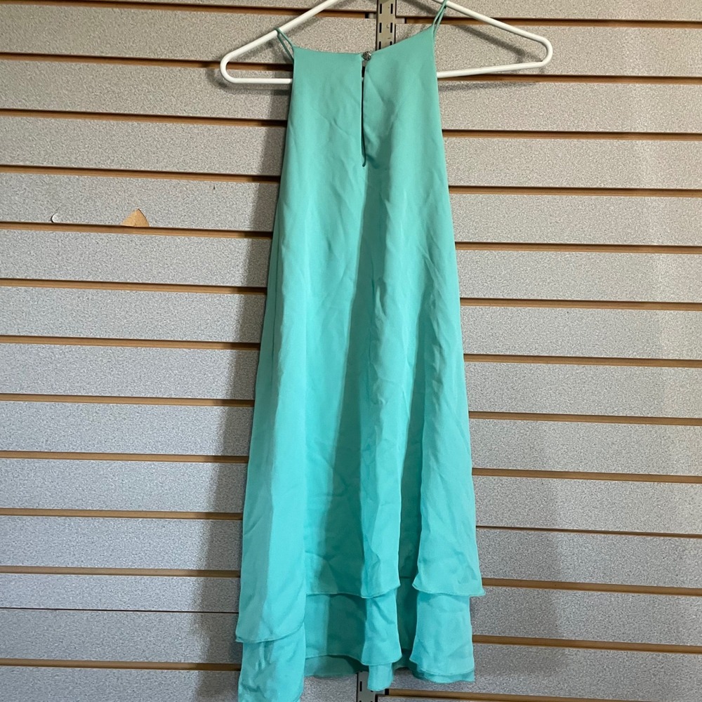 Tyche USA‎ Women's Dress, Size L, Sleeveless, High Neck, Turquoise